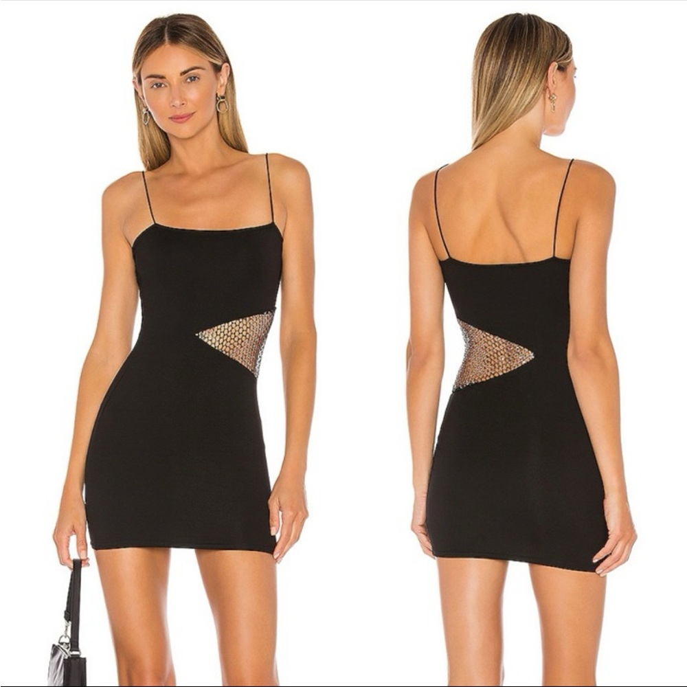 REVOLVE SUPERDOWN black mini dress